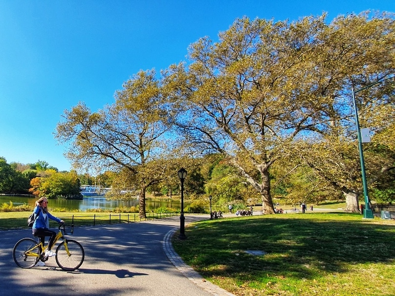 Central Park bike rental Il Mio Viaggio a New York, cycling in the park