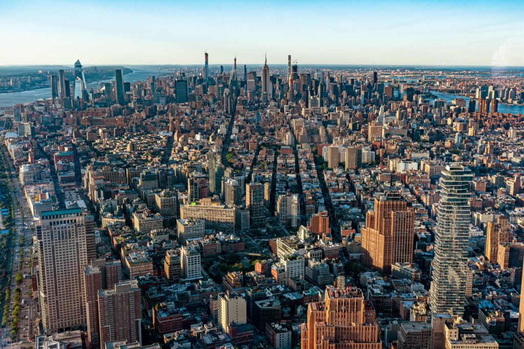 Vista dal One World Observatory New York