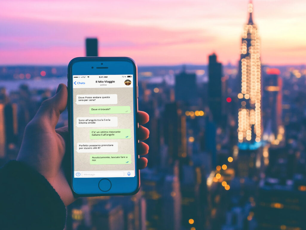 Concierge WhatsApp, skyline Manhattan, New York