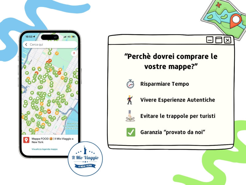 Il Mio Viaggio a New York app, smartphone, Google Maps